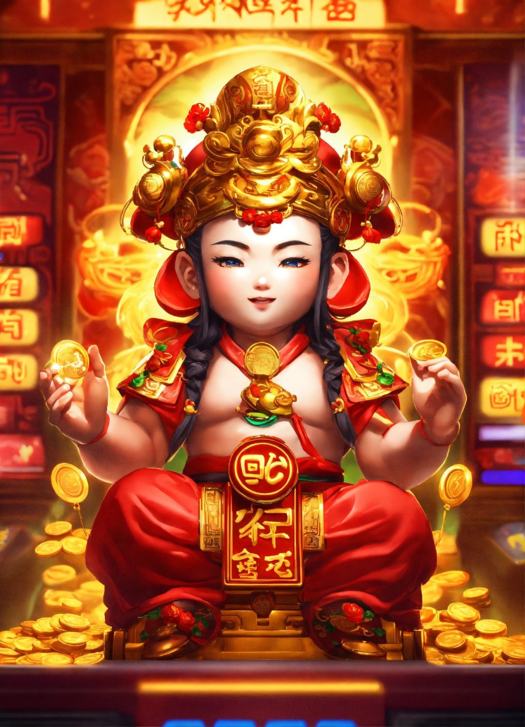Q version Character cutie God of fortune chinese，s (2)